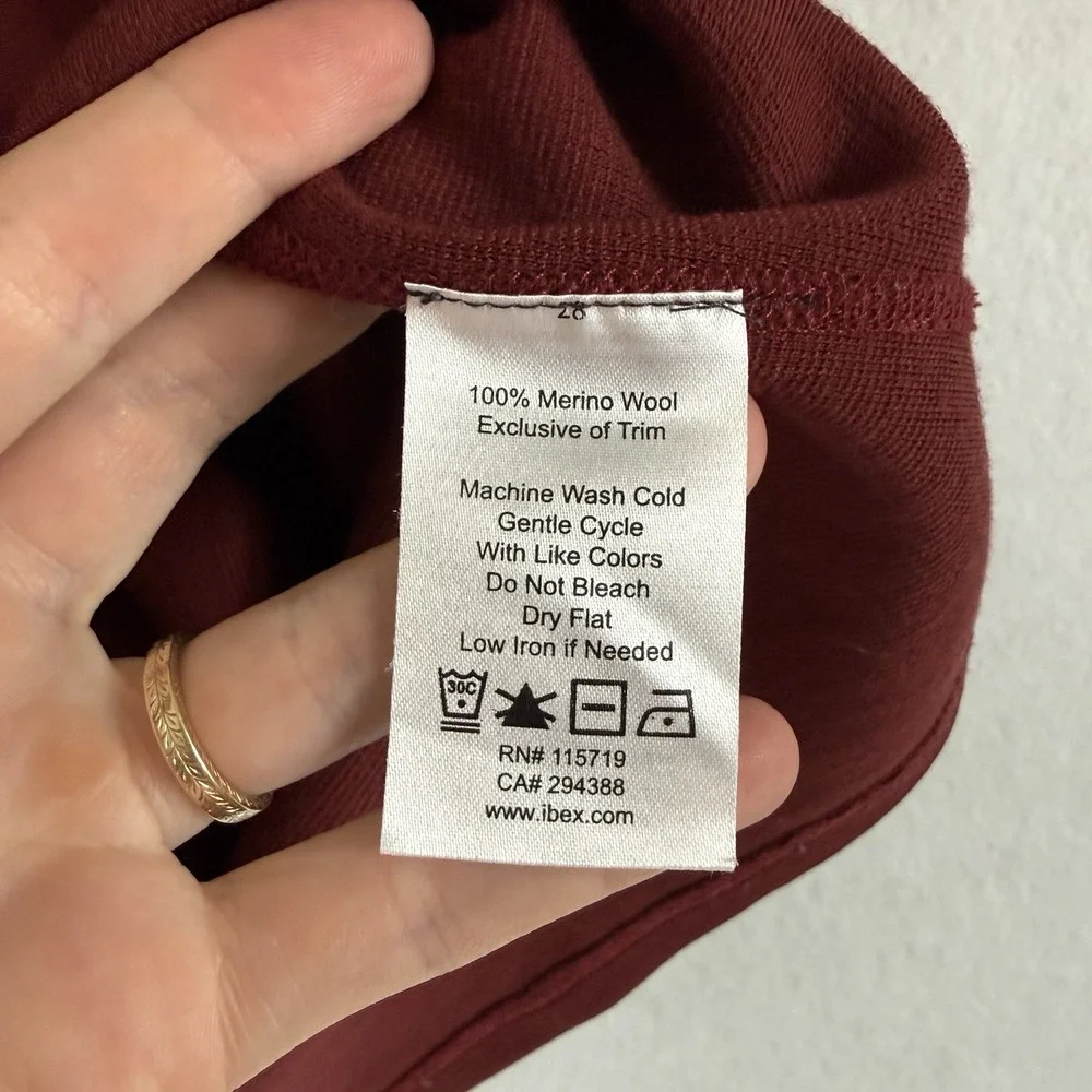 ibex long dark red